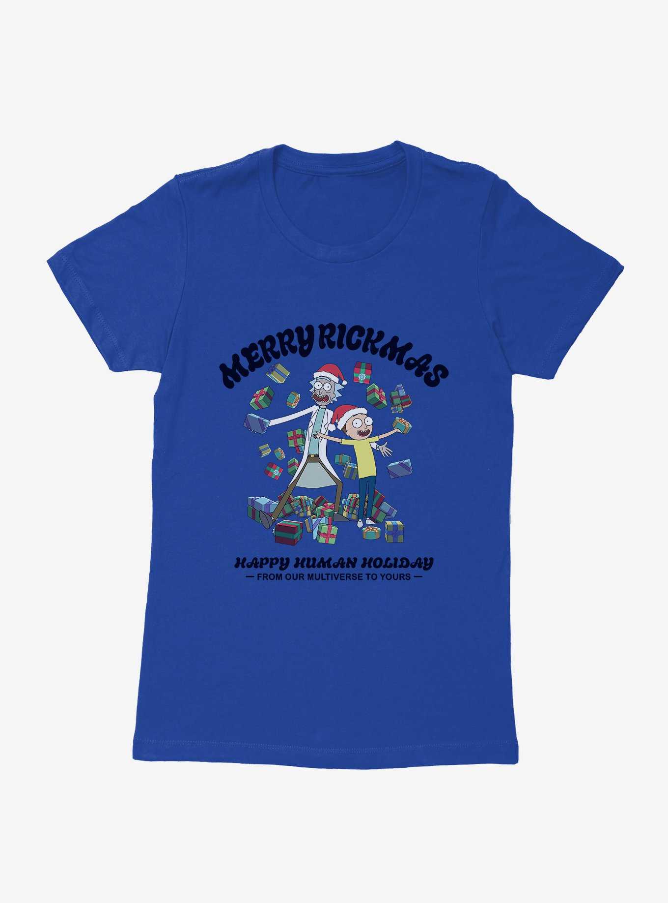 Rick And Morty Happy Human Holiday Womens T-Shirt, , hi-res