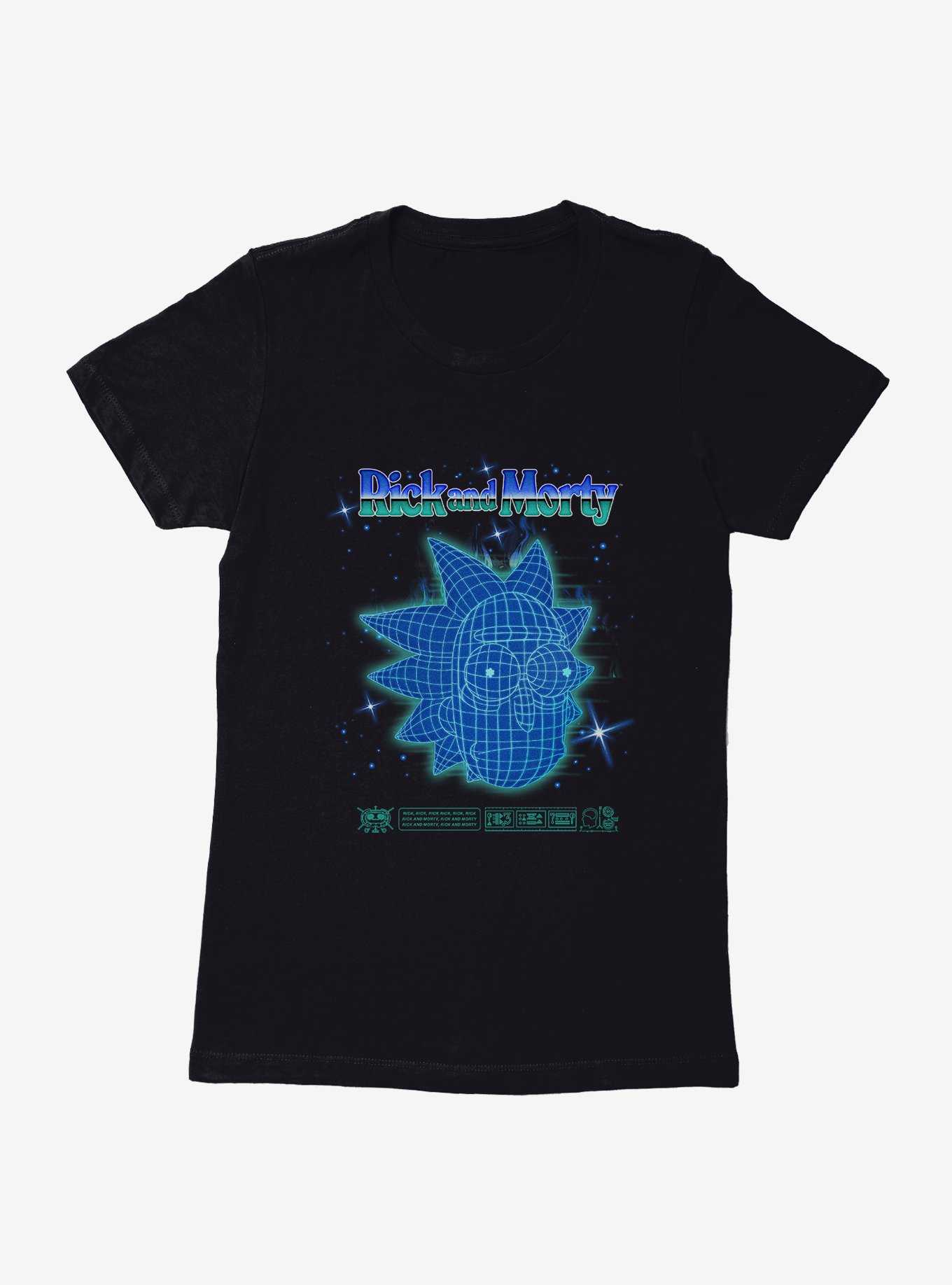 Rick And Morty Rick Grid Head Womens T-Shirt, , hi-res