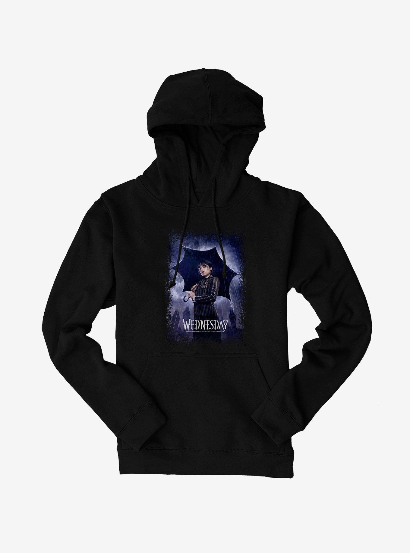 Wednesday TV Series Poster Hoodie - BLACK | Hot Topic