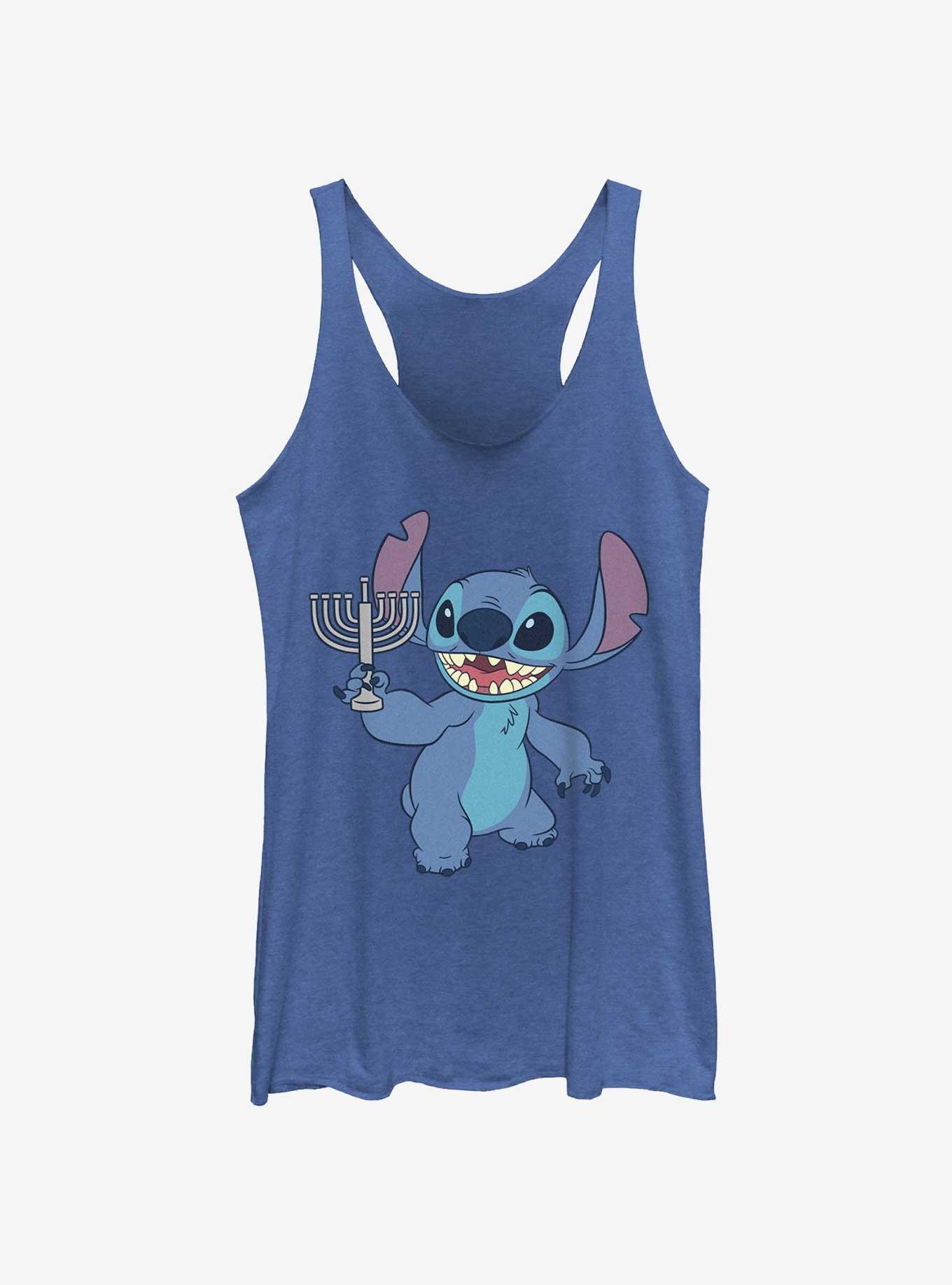 Disney Lilo & Stitch Hanukkah Menorah Girls Tank, ROY HTR, hi-res