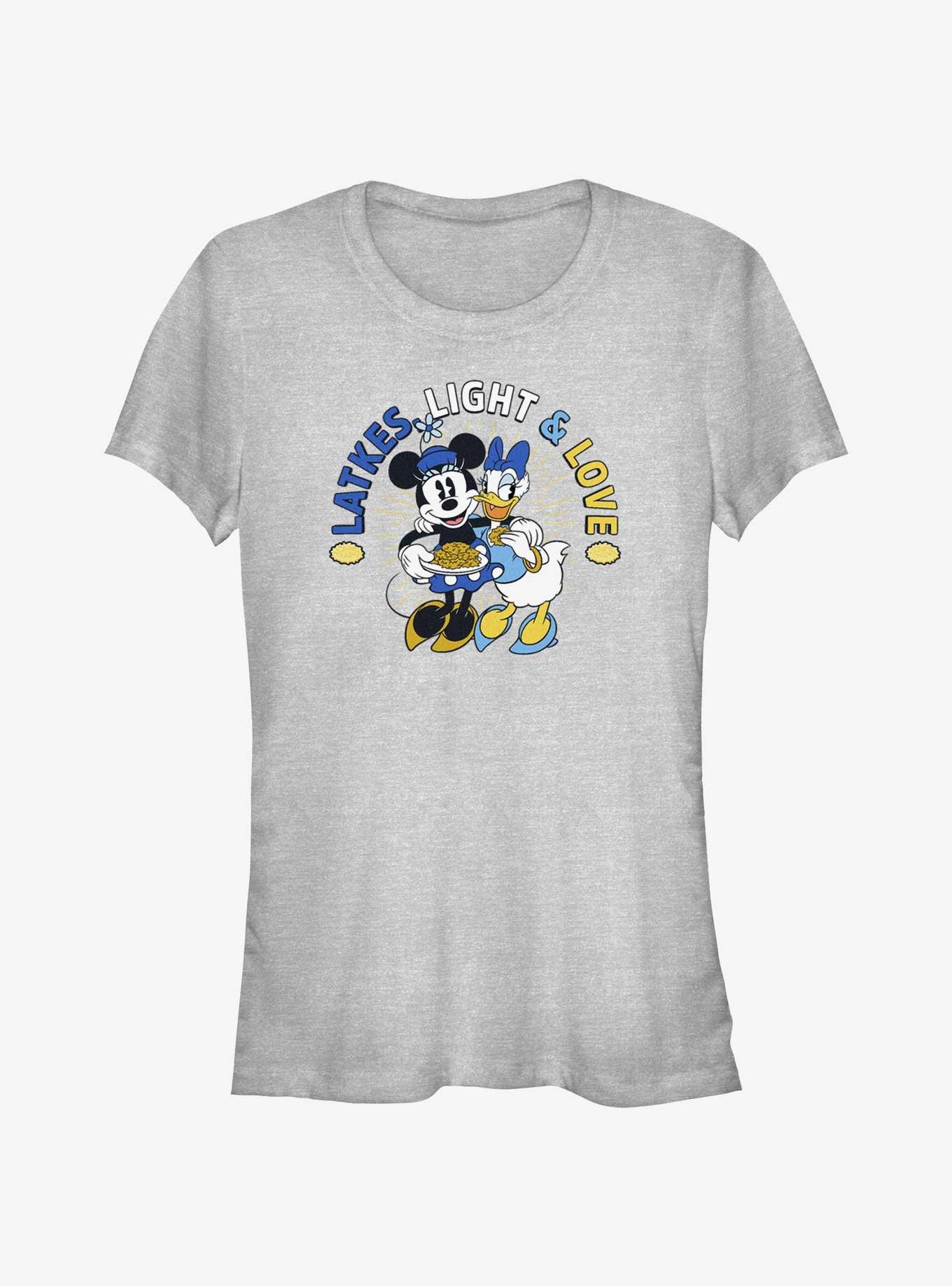 Disney Minnie Mouse & Daisy Duck Latkes, Light & Love Girls T-Shirt, , hi-res