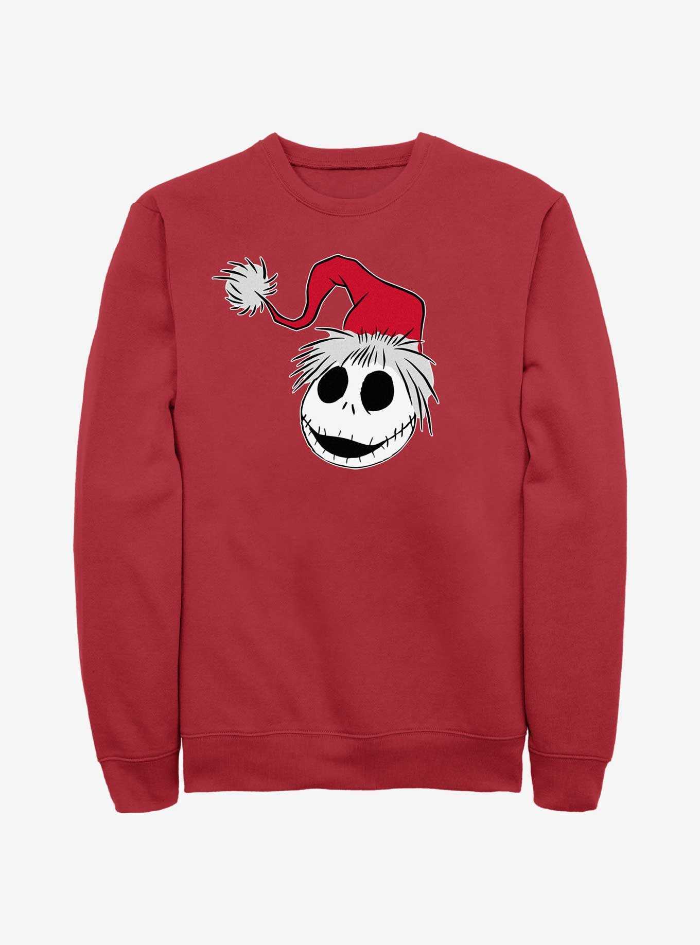 Disney The Nightmare Before Christmas Santa Hat Jack Sweatshirt, , hi-res