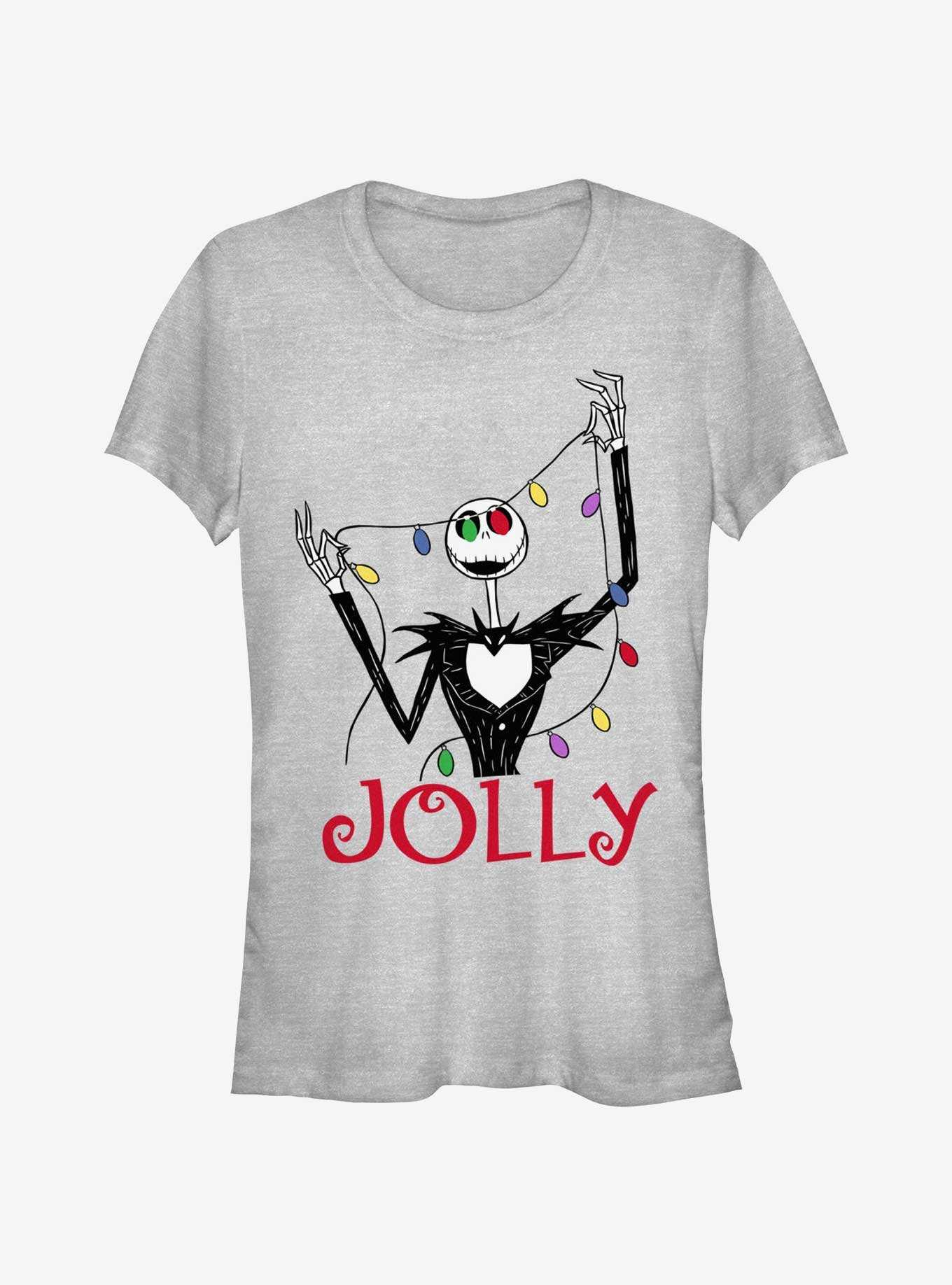 Disney The Nightmare Before Christmas Jack Jolly Lights Girls T-Shirt, , hi-res