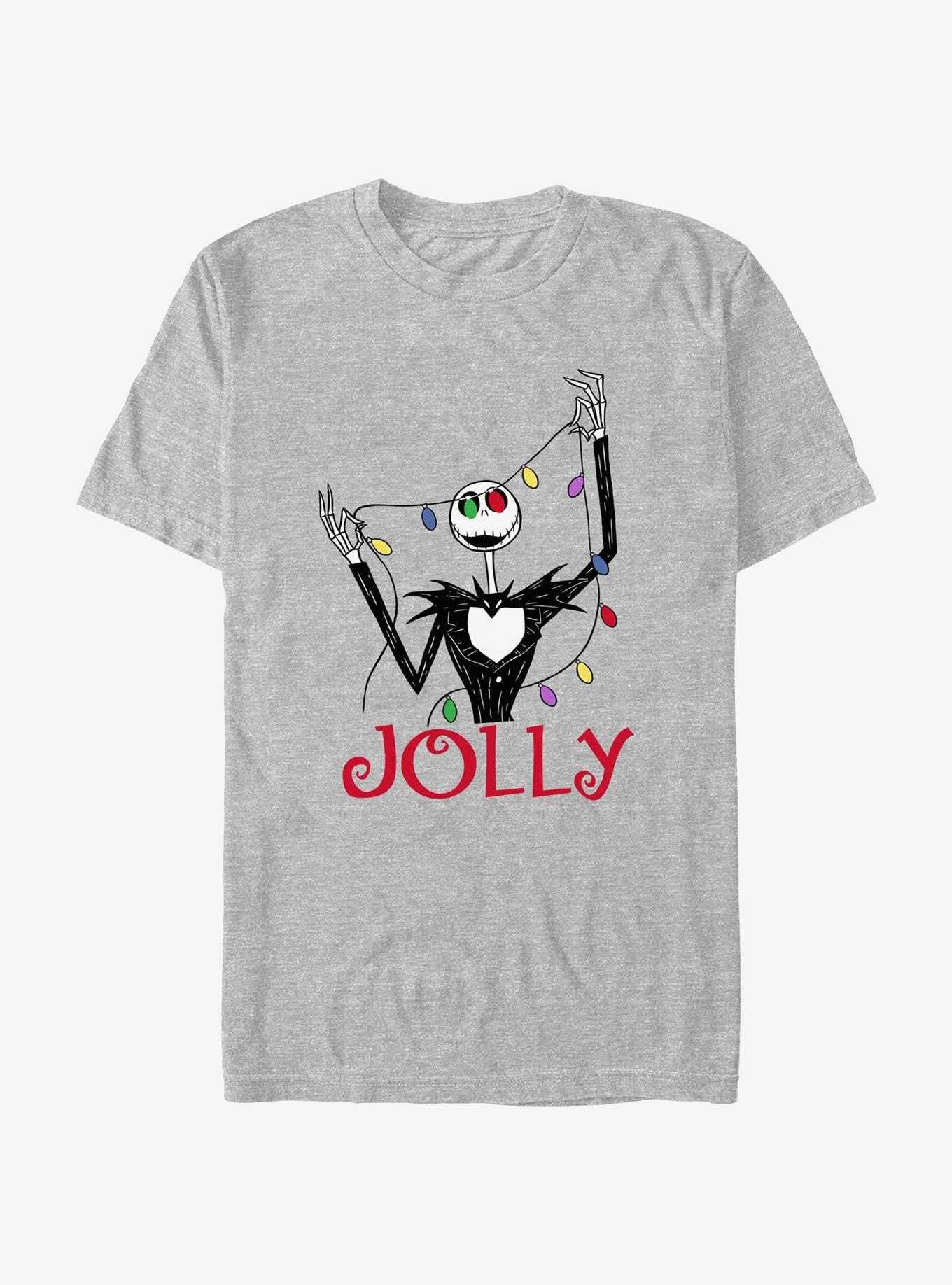 Disney The Nightmare Before Christmas Jack Jolly Lights T-Shirt, ATH HTR, hi-res