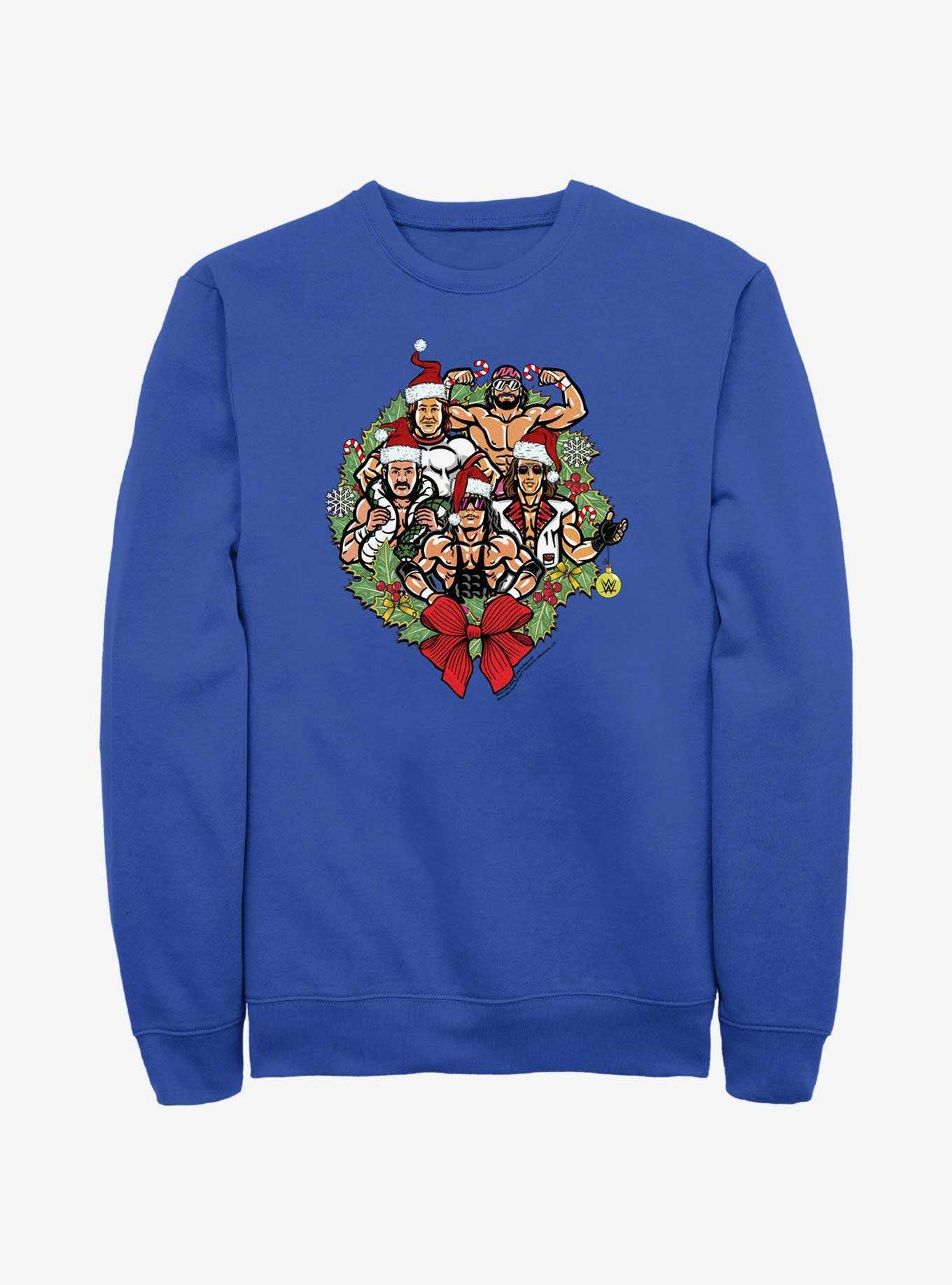 WWE Holiday Legends Wreath Sweatshirt, , hi-res