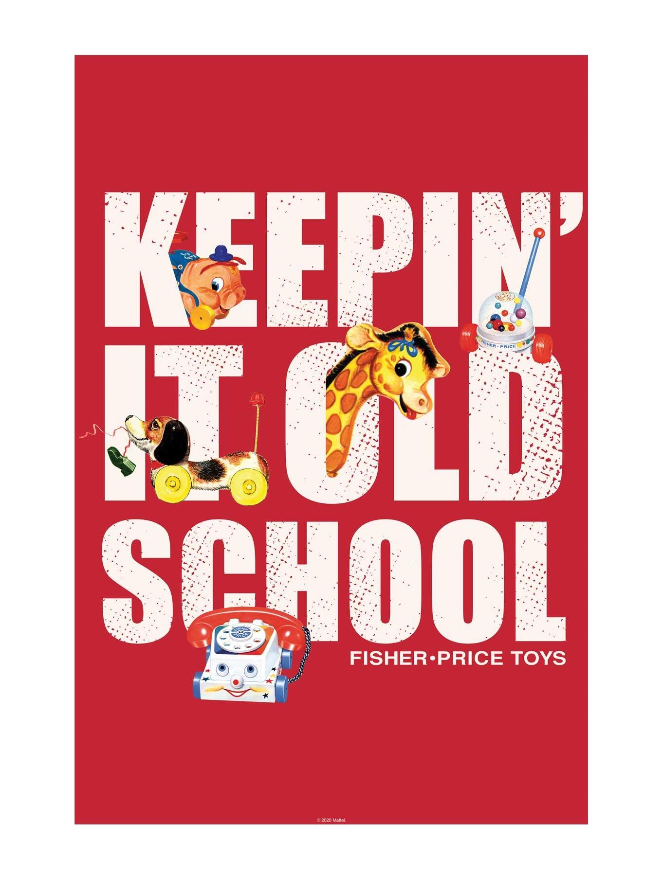 Fisher-Price Keepin' It Old School Vintage Poster, , hi-res