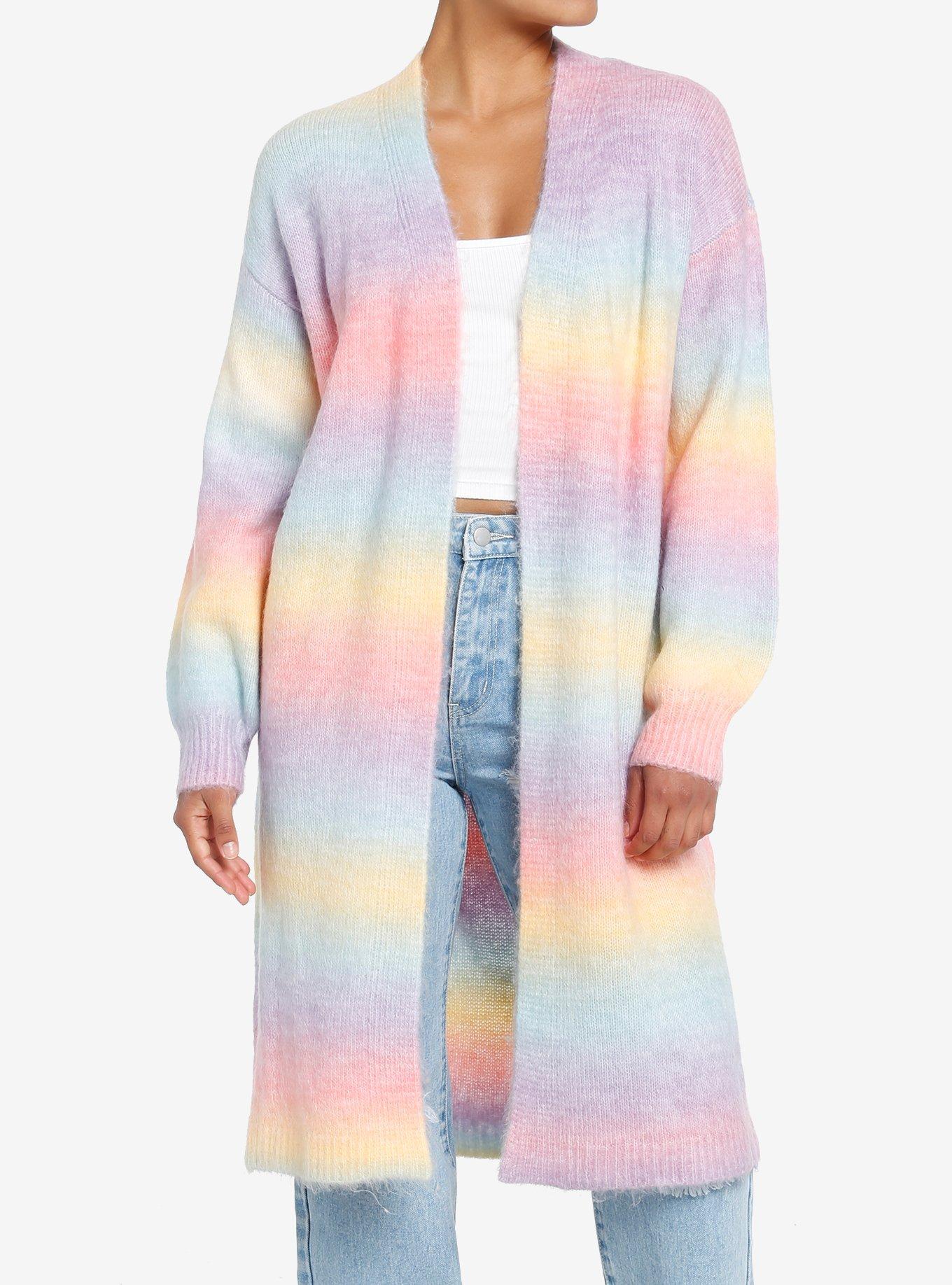 Rainbow Tulle Cardigan –