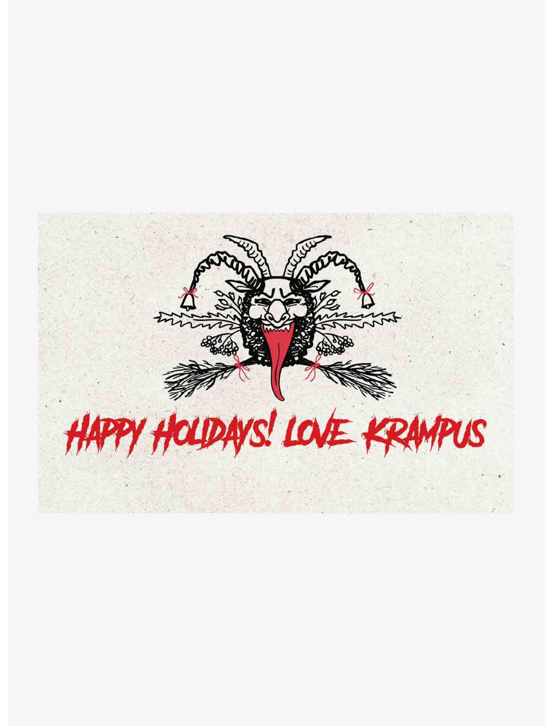 HAPPY HOLIDAYS! LOVE KRAMPUS GIFT CARD, BLACK, hi-res