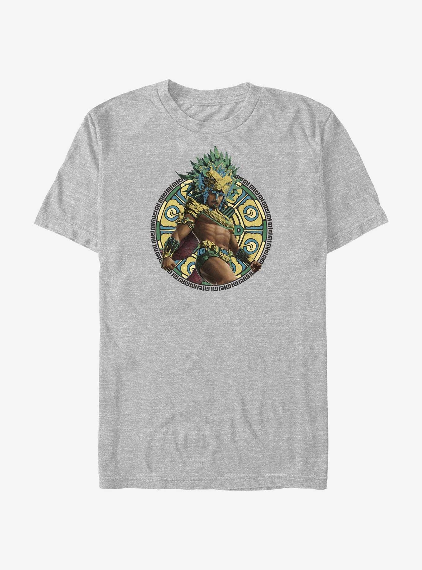 Marvel Black Panther: Wakanda Forever Namor Jaguar Headdress T-Shirt Hot Topic Web Exclusive, ATH HTR, hi-res