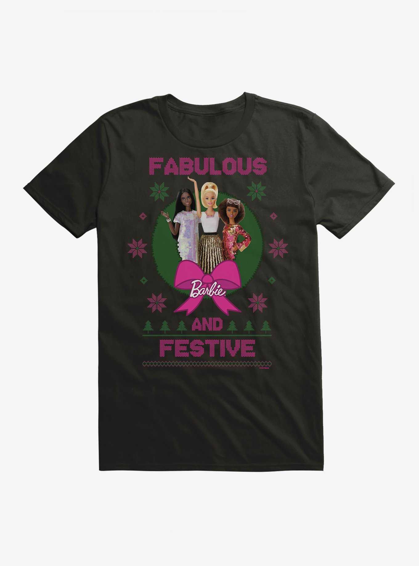 Barbie Fabulous And Festive Ugly Christmas T-Shirt, , hi-res