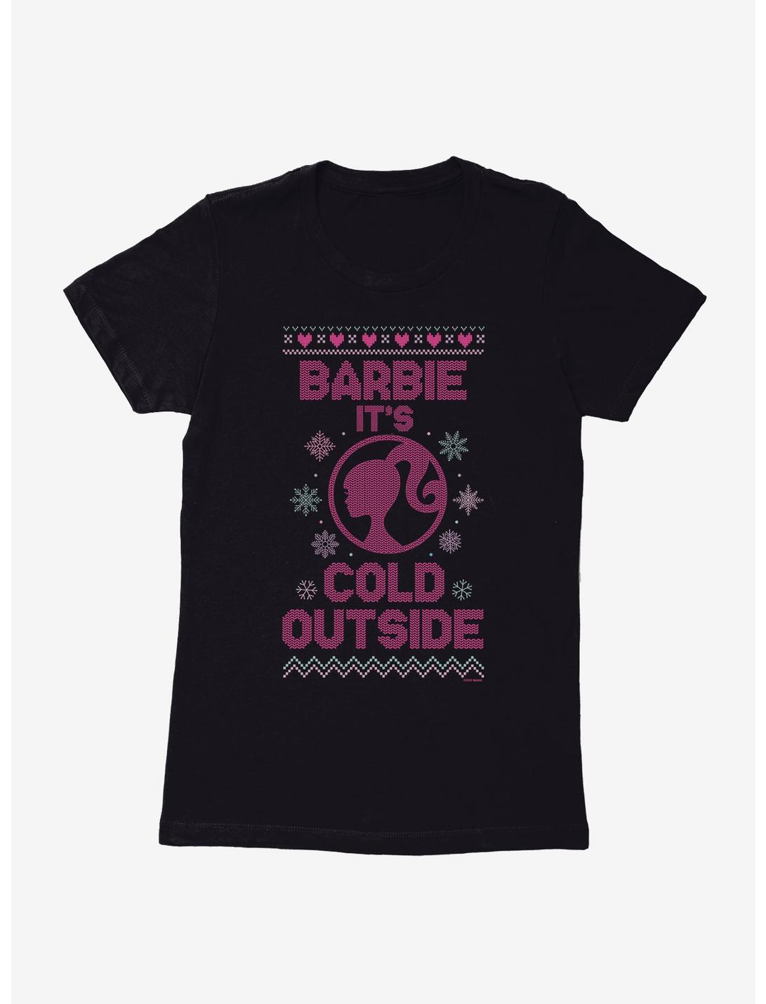 Barbie It's Cold Outside Ugly Christmas Womens T-Shirt, , hi-res