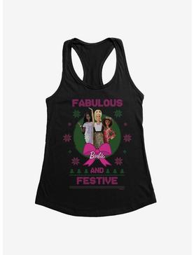 Barbie Fabulous And Festive Ugly Christmas Womens Tank Top, , hi-res