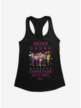 Barbie Merry Christmas Let's Rock Ugly Holiday Womens Tank Top, , hi-res