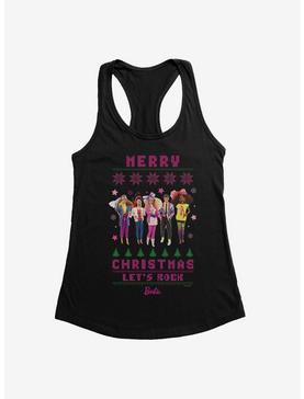 Barbie Merry Christmas Let's Rock Ugly Holiday Womens Tank Top, , hi-res