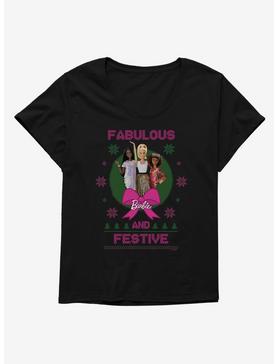 Barbie Fabulous And Festive Ugly Holiday Womens T-Shirt Plus Size, , hi-res