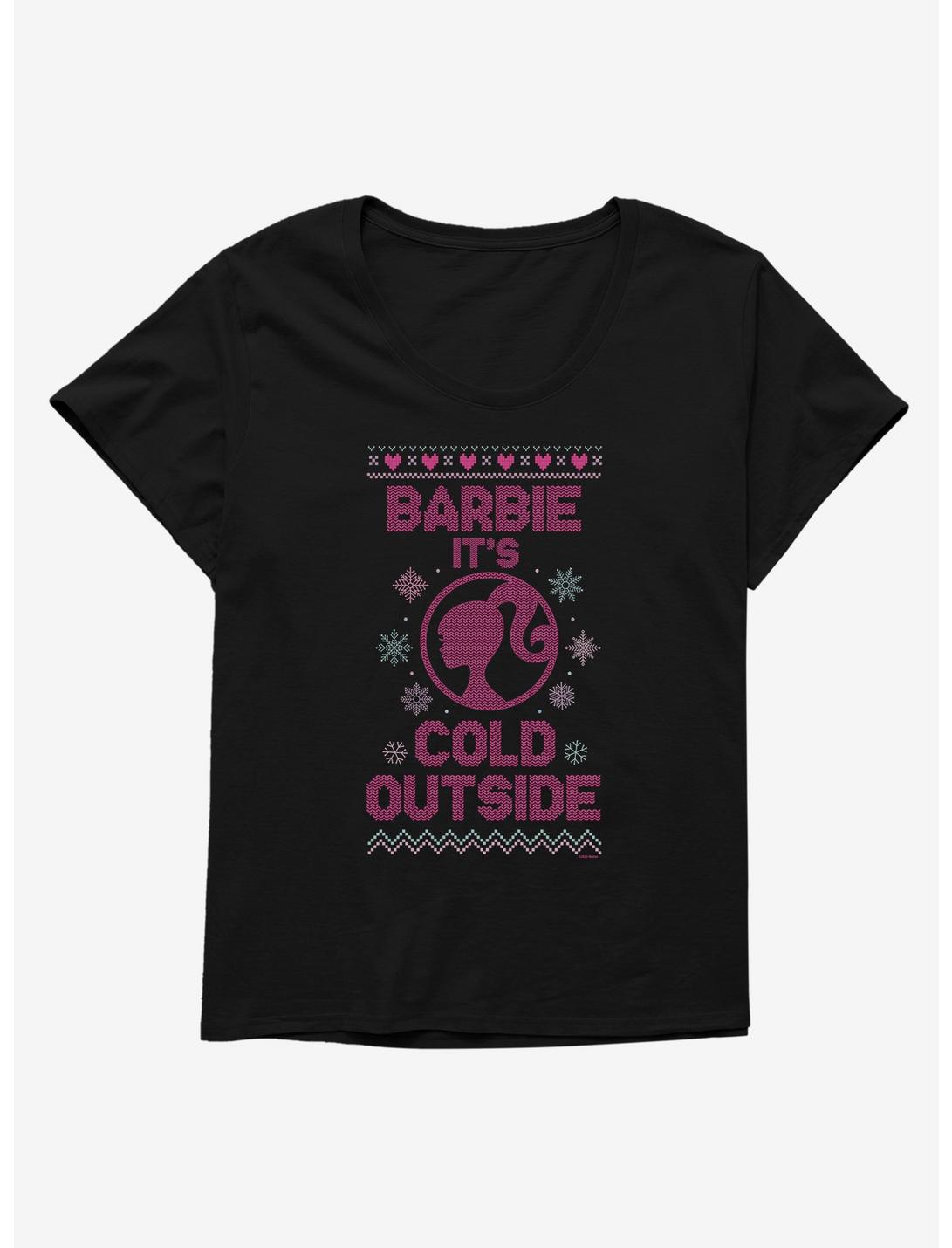 Barbie It's Cold Outside Ugly Holiday Womens T-Shirt Plus Size, , hi-res