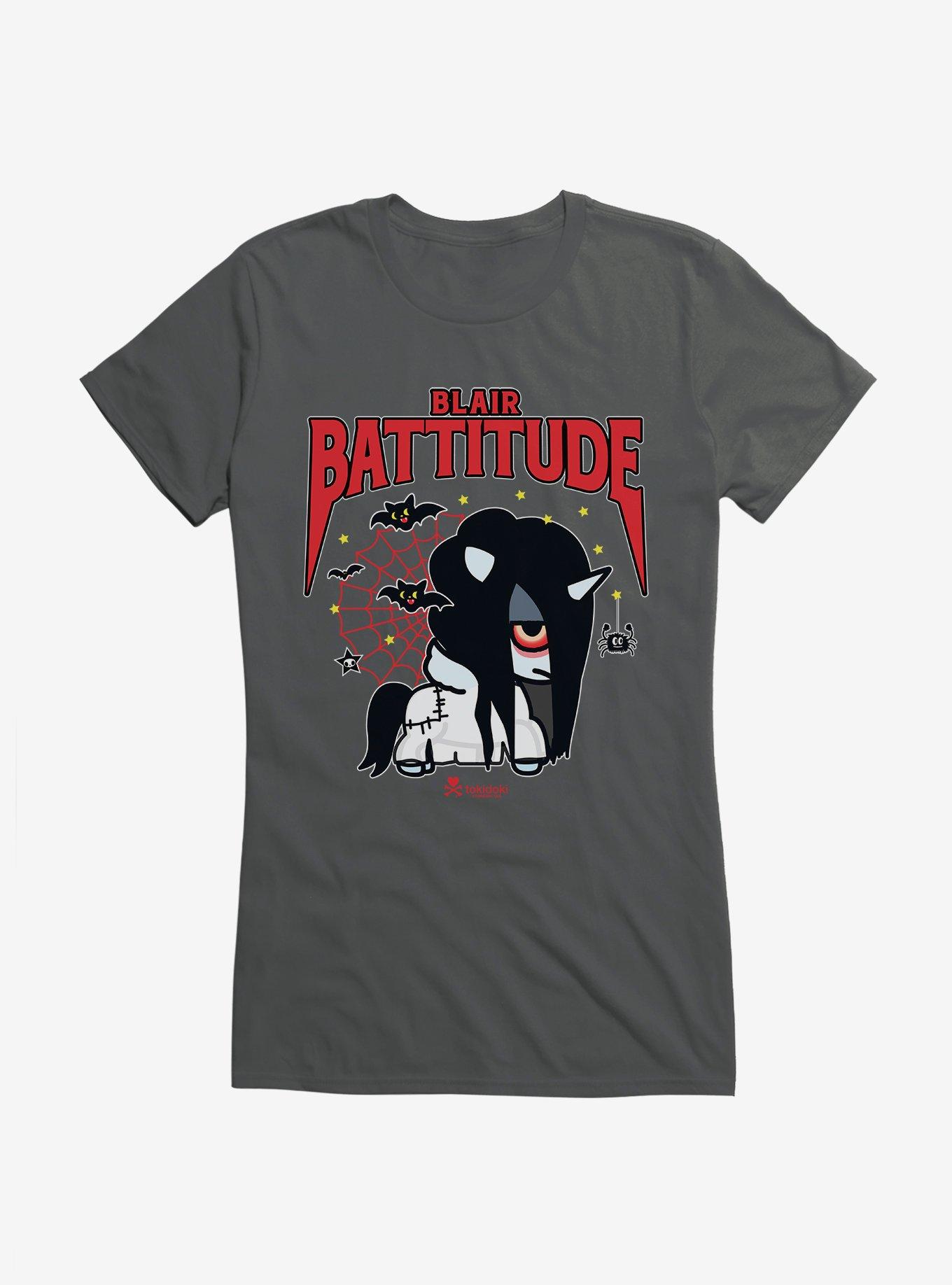 tokidoki Blair Battitude Girls T-Shirt, CHARCOAL, hi-res