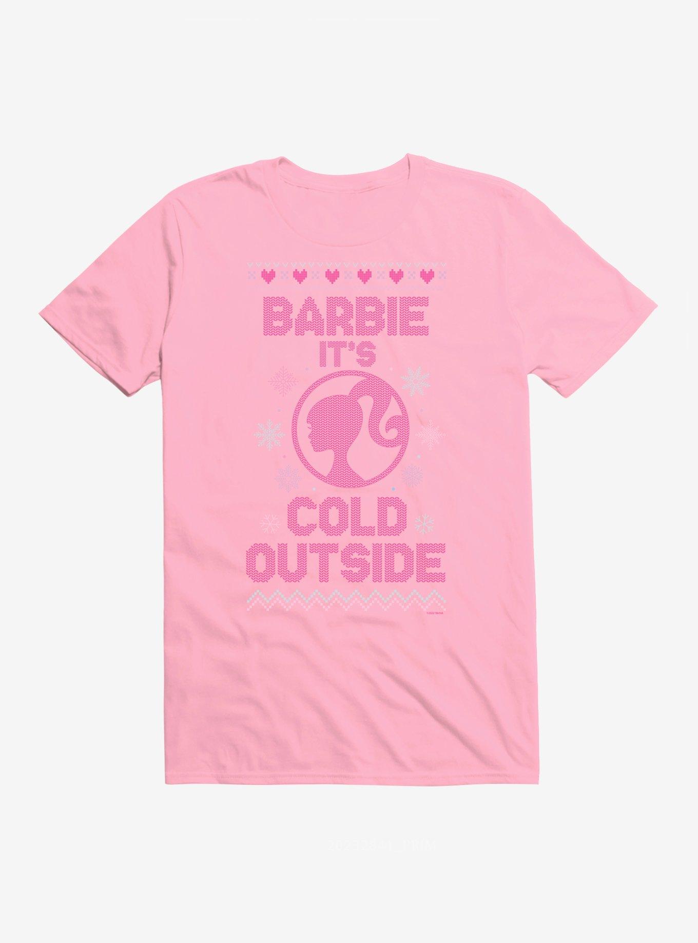 Barbie It's Cold Outside Ugly Christmas Pattern T-Shirt, , hi-res