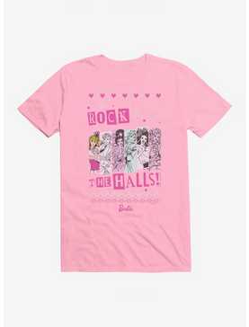 Barbie Rock The Halls Ugly Christmas Pattern T-Shirt, , hi-res