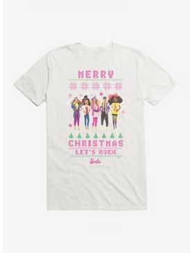 Barbie Merry Christmas Let's Rock Ugly Christmas Pattern T-Shirt, , hi-res