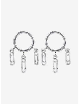 Steel Silver Safety Pin Hinged Clicker 2 Pack, , hi-res