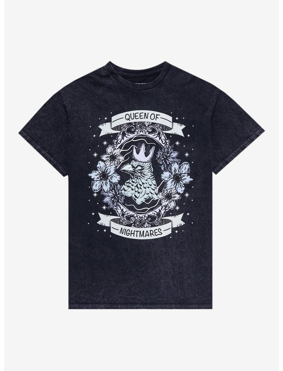 Queen Of Nightmares Raven Girls Crop T-Shirt, MULTI, hi-res