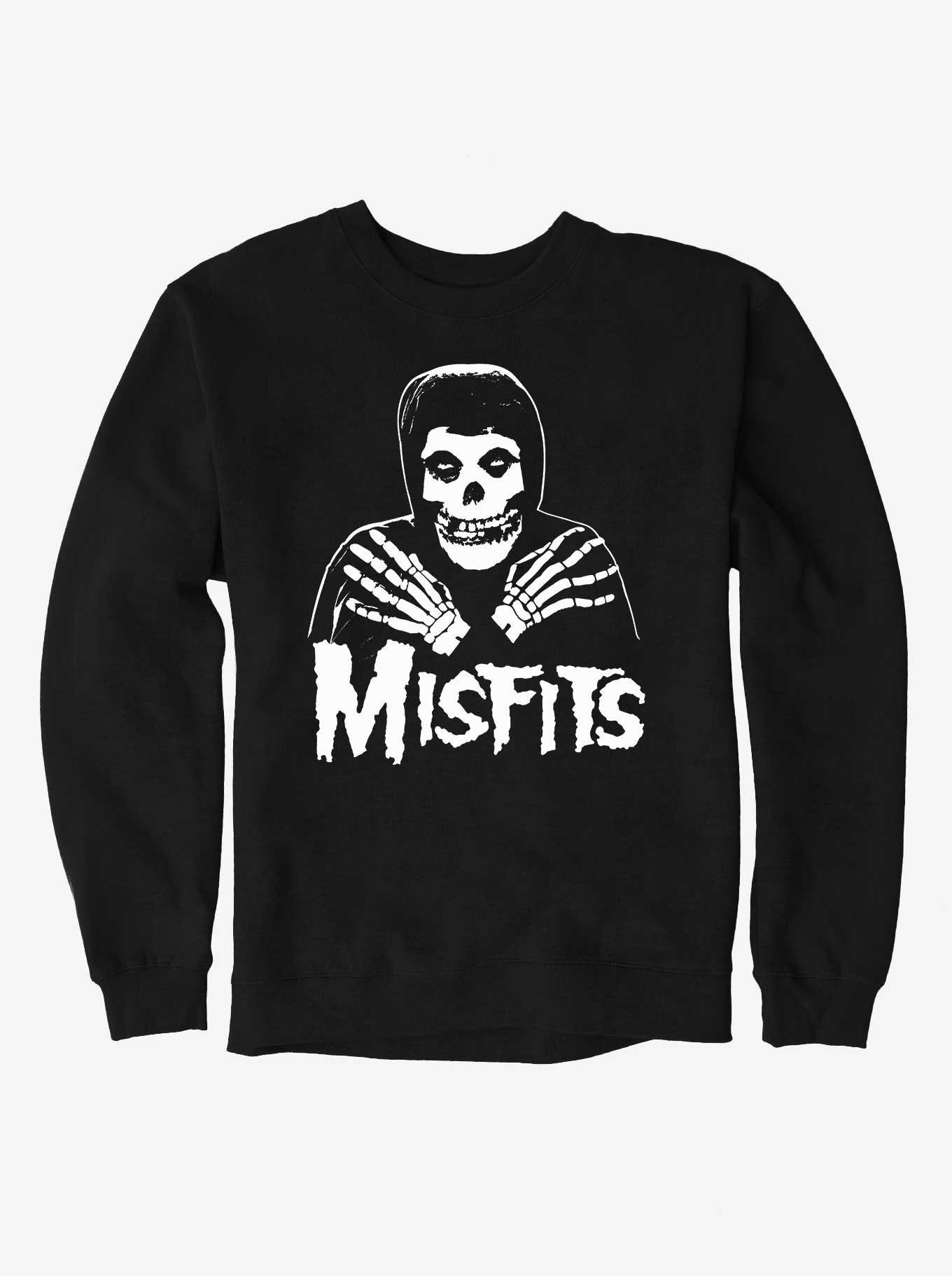 Misfits Skull Sweatshirt BLACK Hot Topic