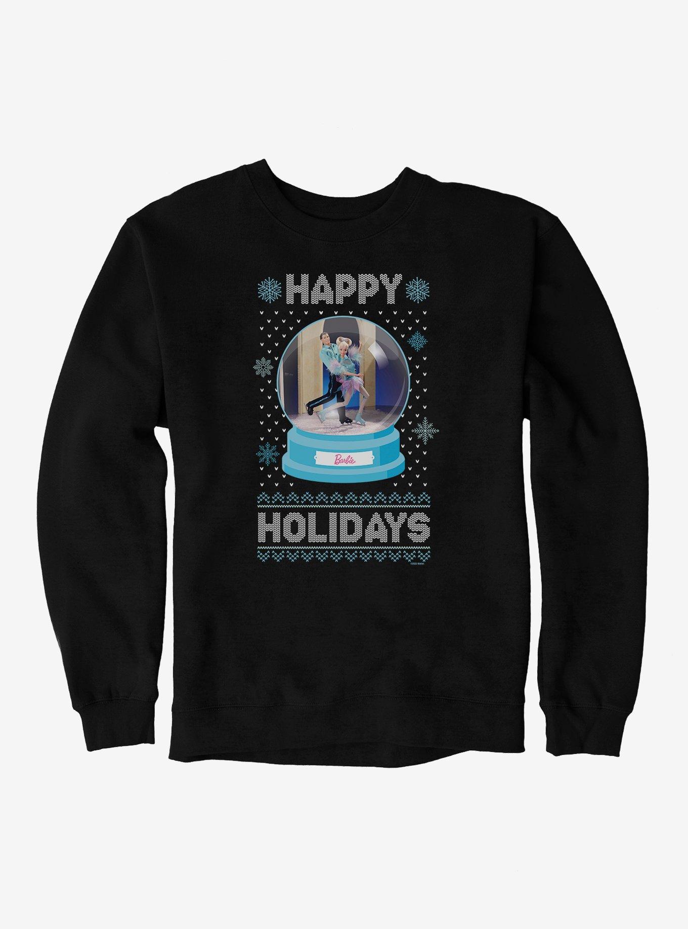 Barbie Snowglobe Holidays Ugly Christmas Pattern Sweatshirt