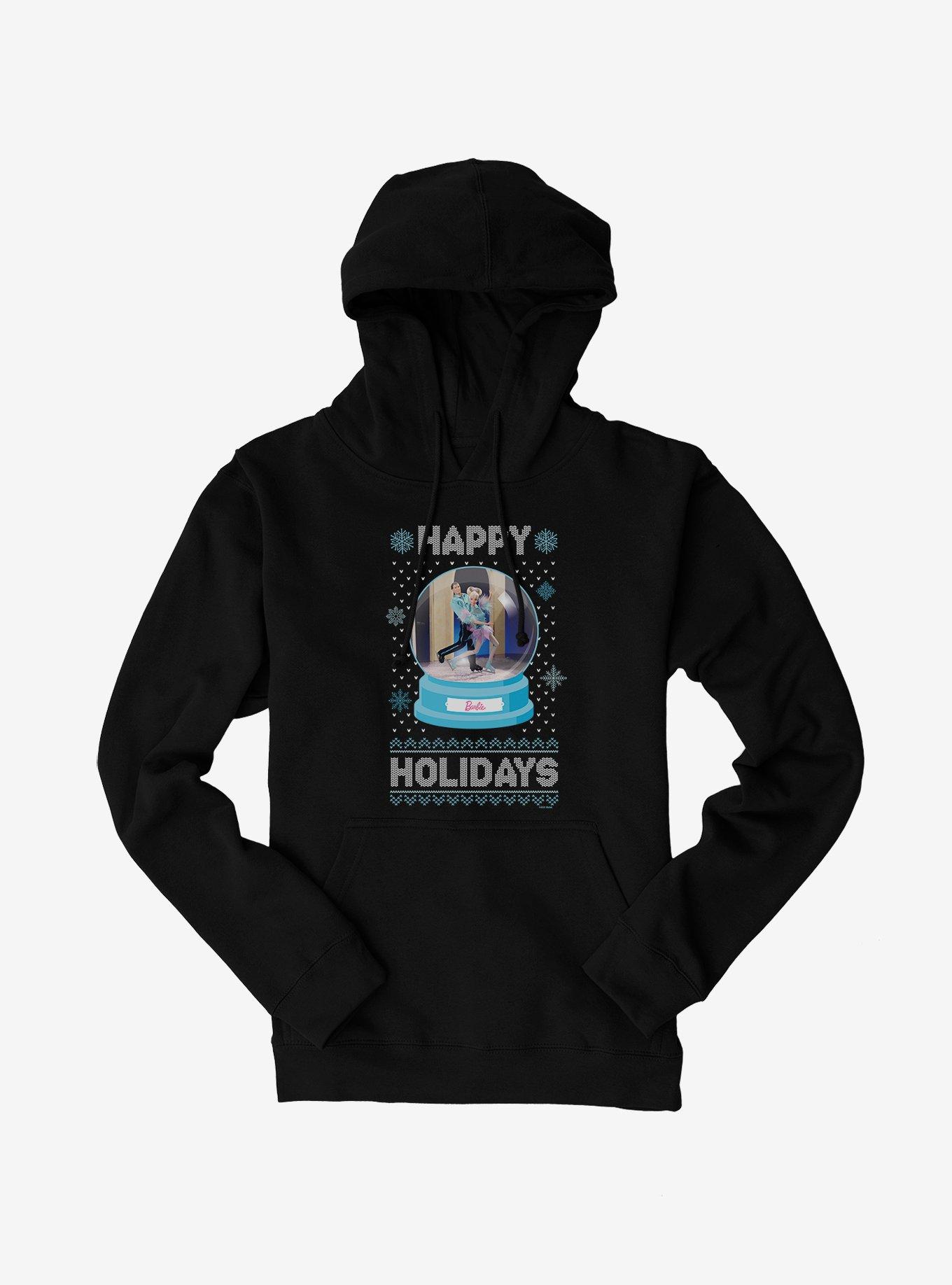 Barbie Snowglobe Holidays Ugly Christmas Pattern Hoodie, , hi-res