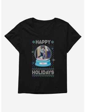 Barbie Snowglobe Holidays Ugly Christmas Pattern Girls T-Shirt Plus Size, , hi-res