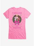 Barbie Fabulous And Festive Ugly Christmas Pattern Girls T-Shirt, , hi-res