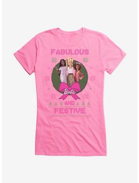 Barbie Fabulous And Festive Ugly Christmas Pattern Girls T-Shirt, , hi-res