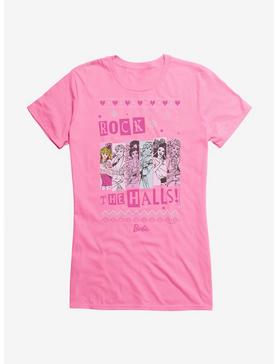 Barbie Rock The Halls Ugly Christmas Pattern Girls T-Shirt, , hi-res