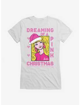 Barbie Dreaming Of A Pink Ugly Christmas Pattern Girls T-Shirt, , hi-res