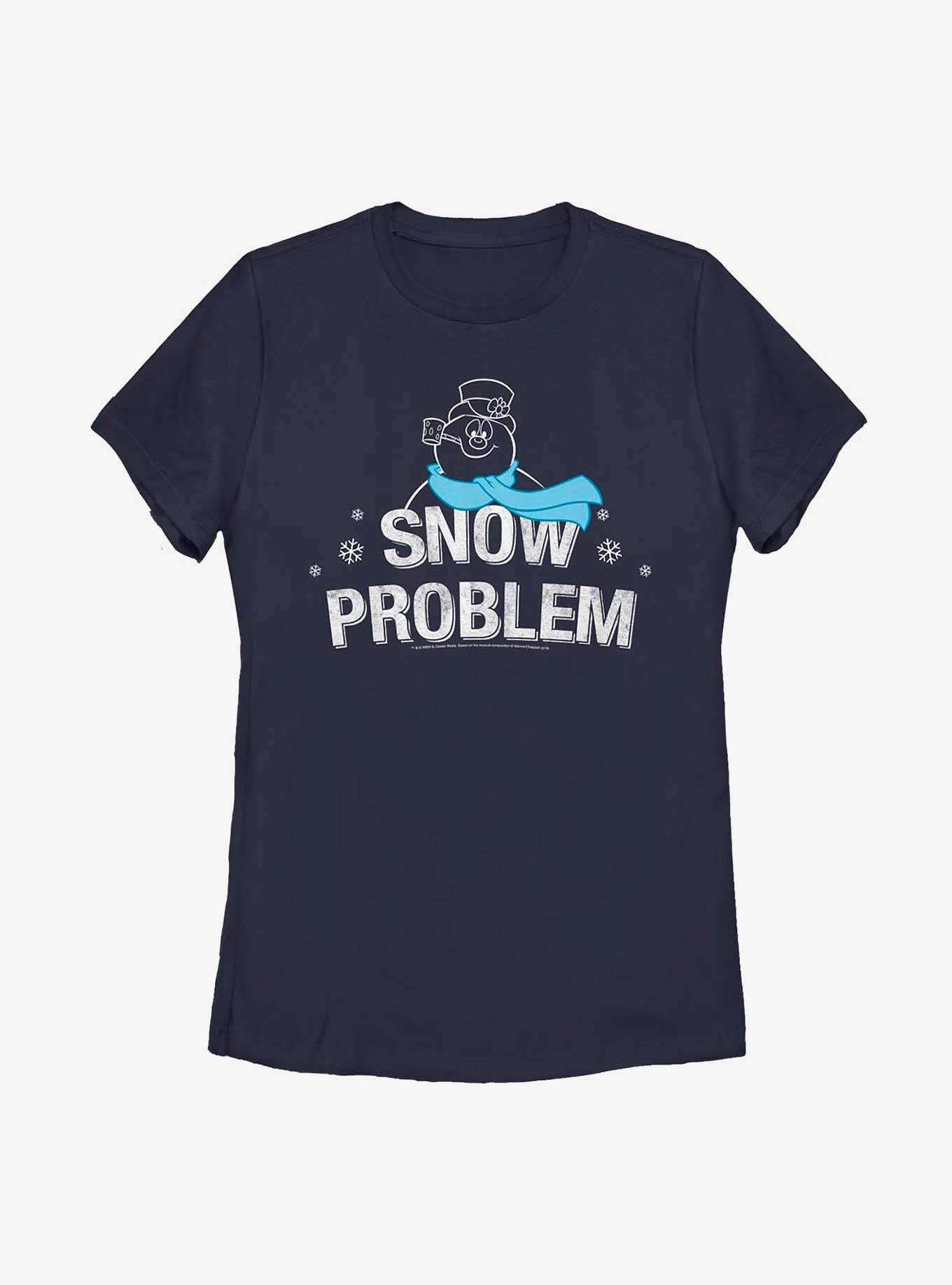Frosty The Snowman Snow Problem Frosty Womens T-Shirt, NAVY, hi-res