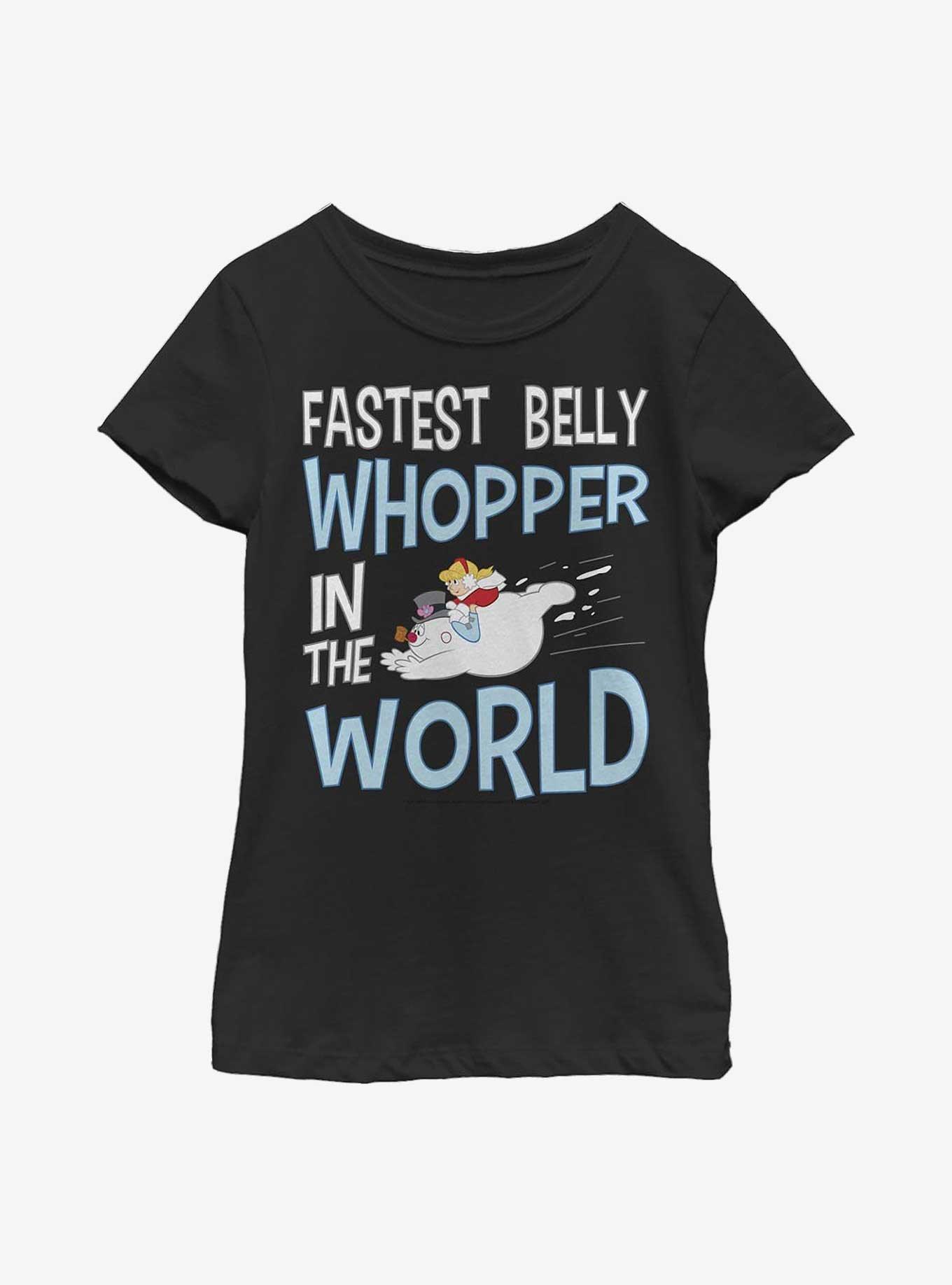 Frosty The Snowman Fastest Belly Whopper Youth Girls T-Shirt, , hi-res