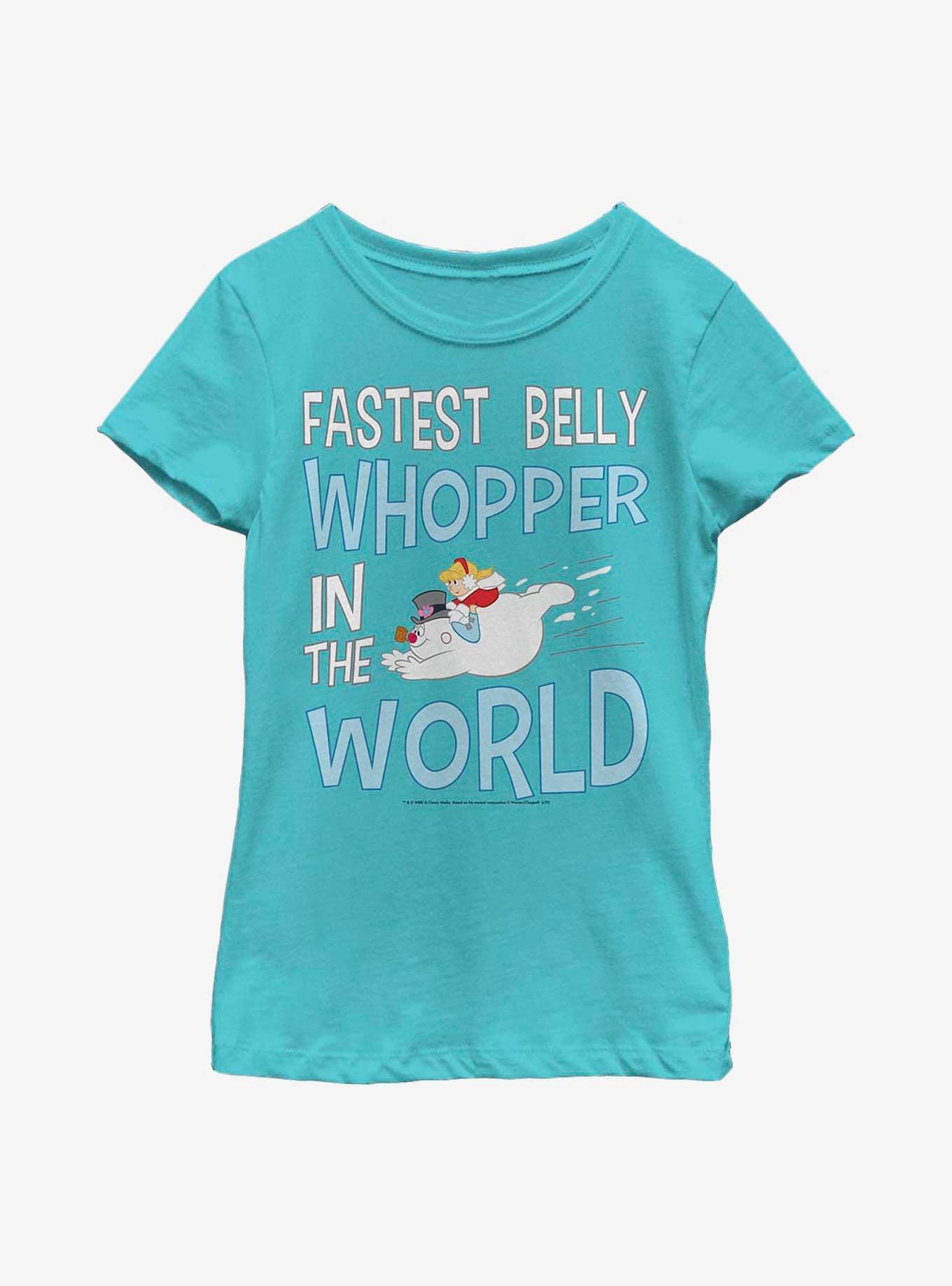 Frosty The Snowman Fastest Belly Whopper Youth Girls T-Shirt, , hi-res