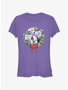 Disney 101 Dalmatians Puppy Christmas Wreath Girls T-Shirt, , hi-res
