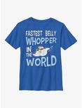 Frosty The Snowman Fastest Belly Whopper Youth T-Shirt, ROYAL, hi-res