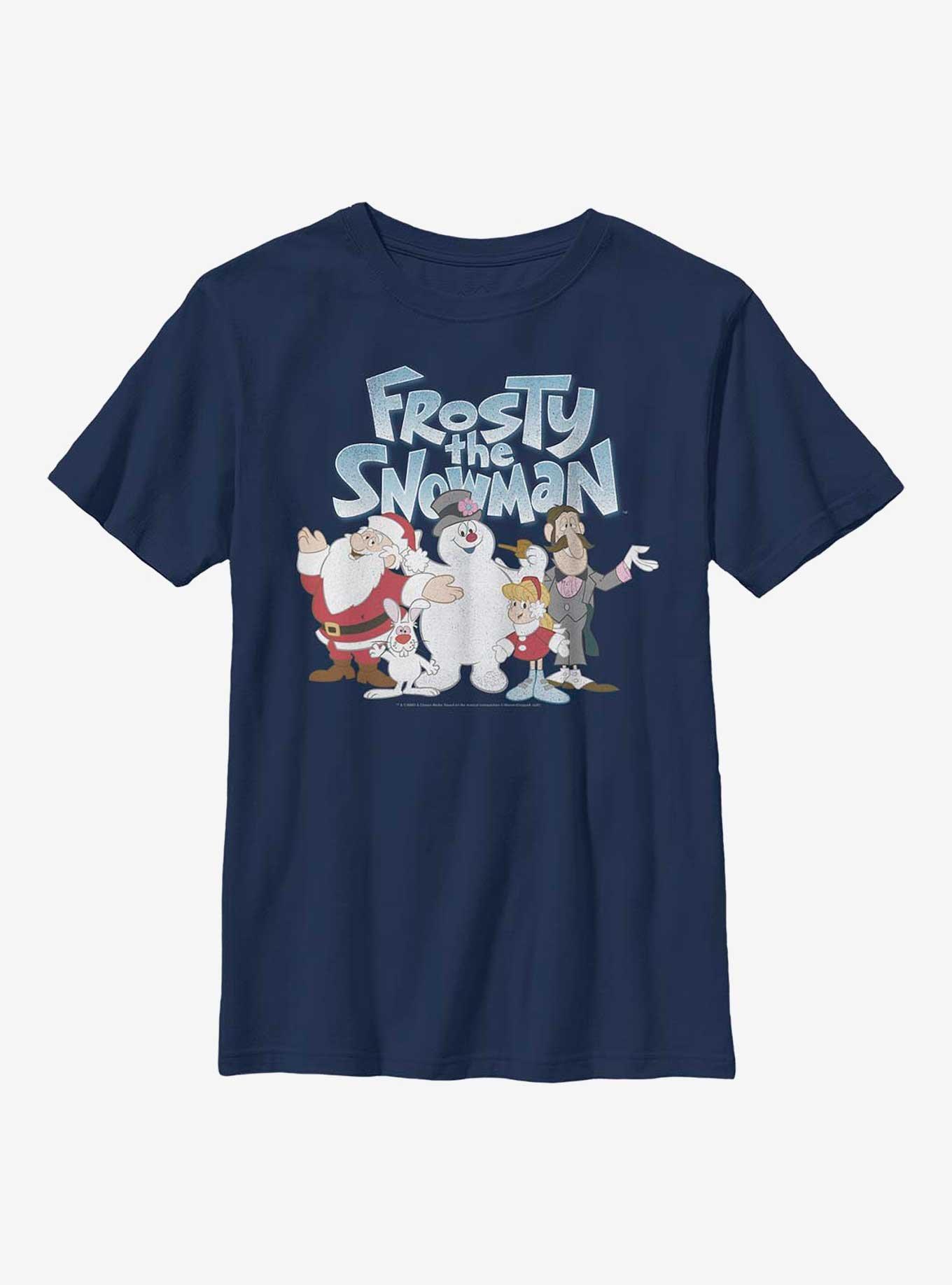 Frosty The Snowman Group Youth T-Shirt, NAVY, hi-res