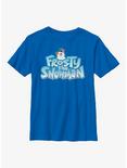 Frosty The Snowman Logo Youth T-Shirt, ROYAL, hi-res