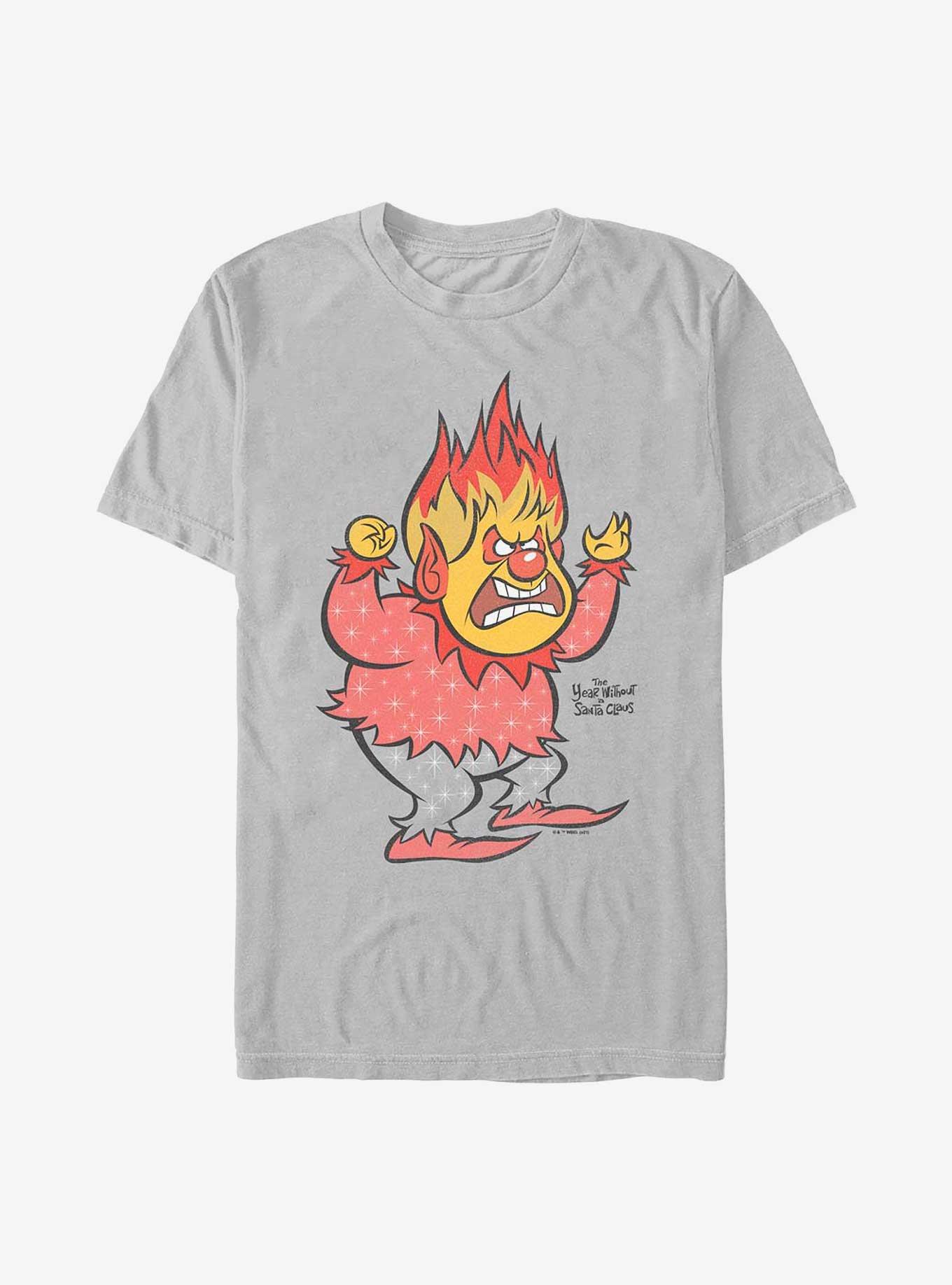 The Year Without Santa Claus Vintage Heat Miser T-Shirt, SILVER, hi-res
