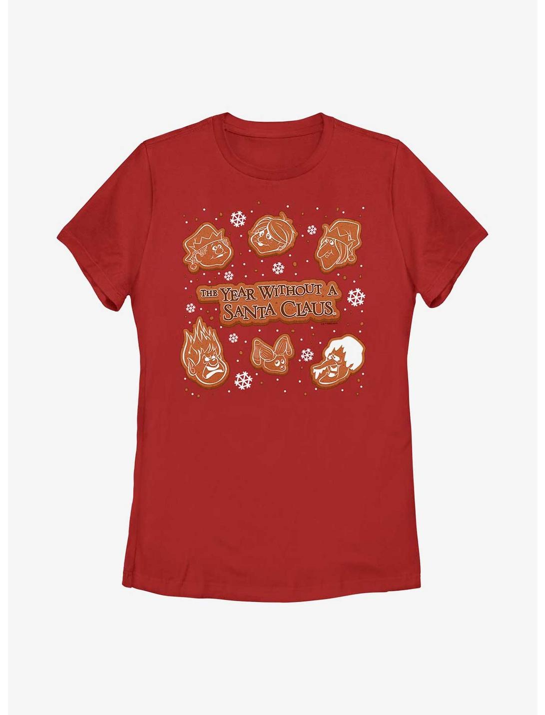 The Year Without Santa Claus Gingerbread Squad Womens T-Shirt, RED, hi-res