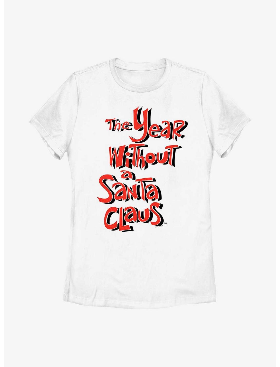 The Year Without Santa Claus Red Logo Womens T-Shirt, WHITE, hi-res