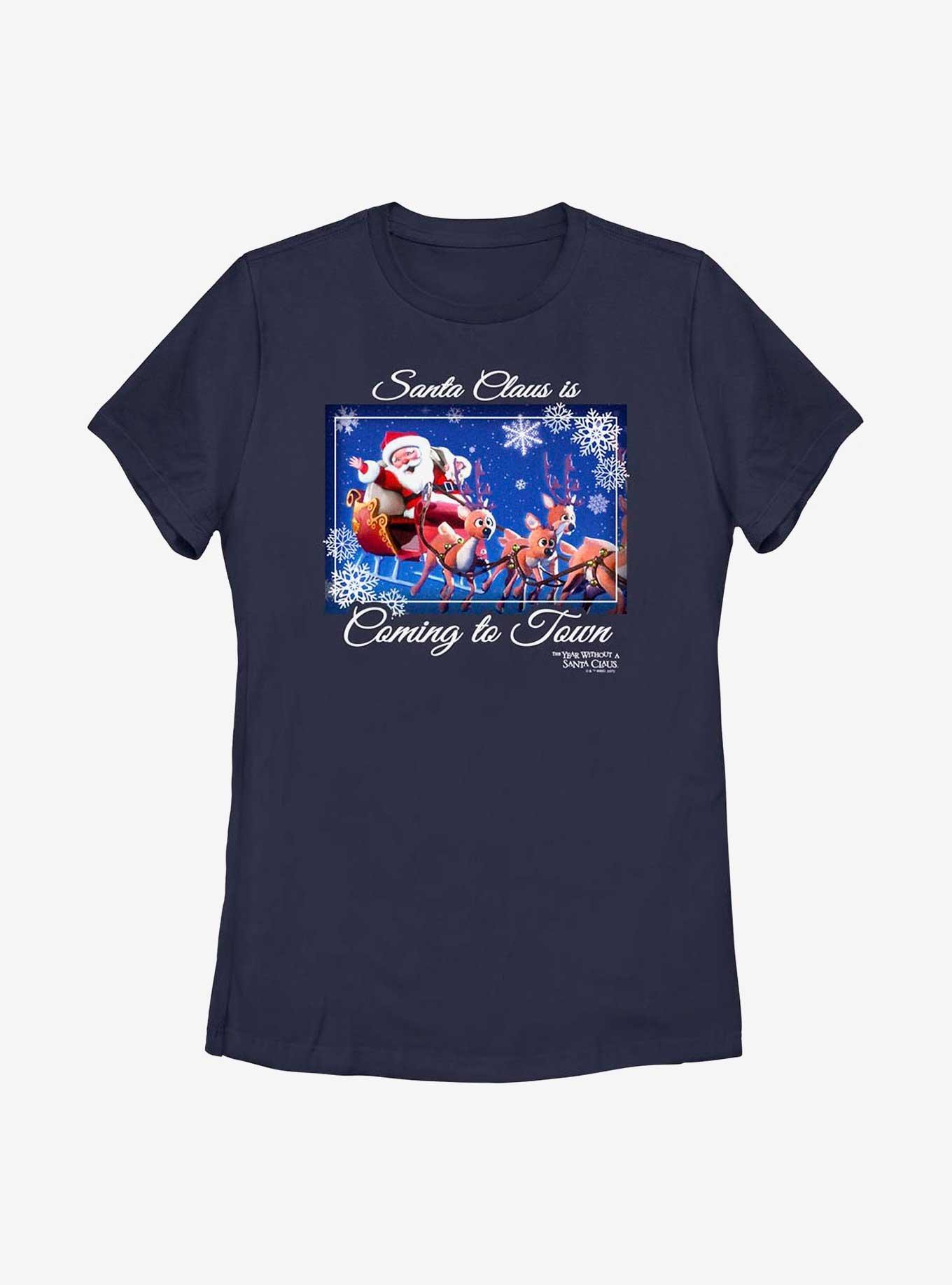 The Year Without Santa Claus Coming To Town Womens T-Shirt, , hi-res