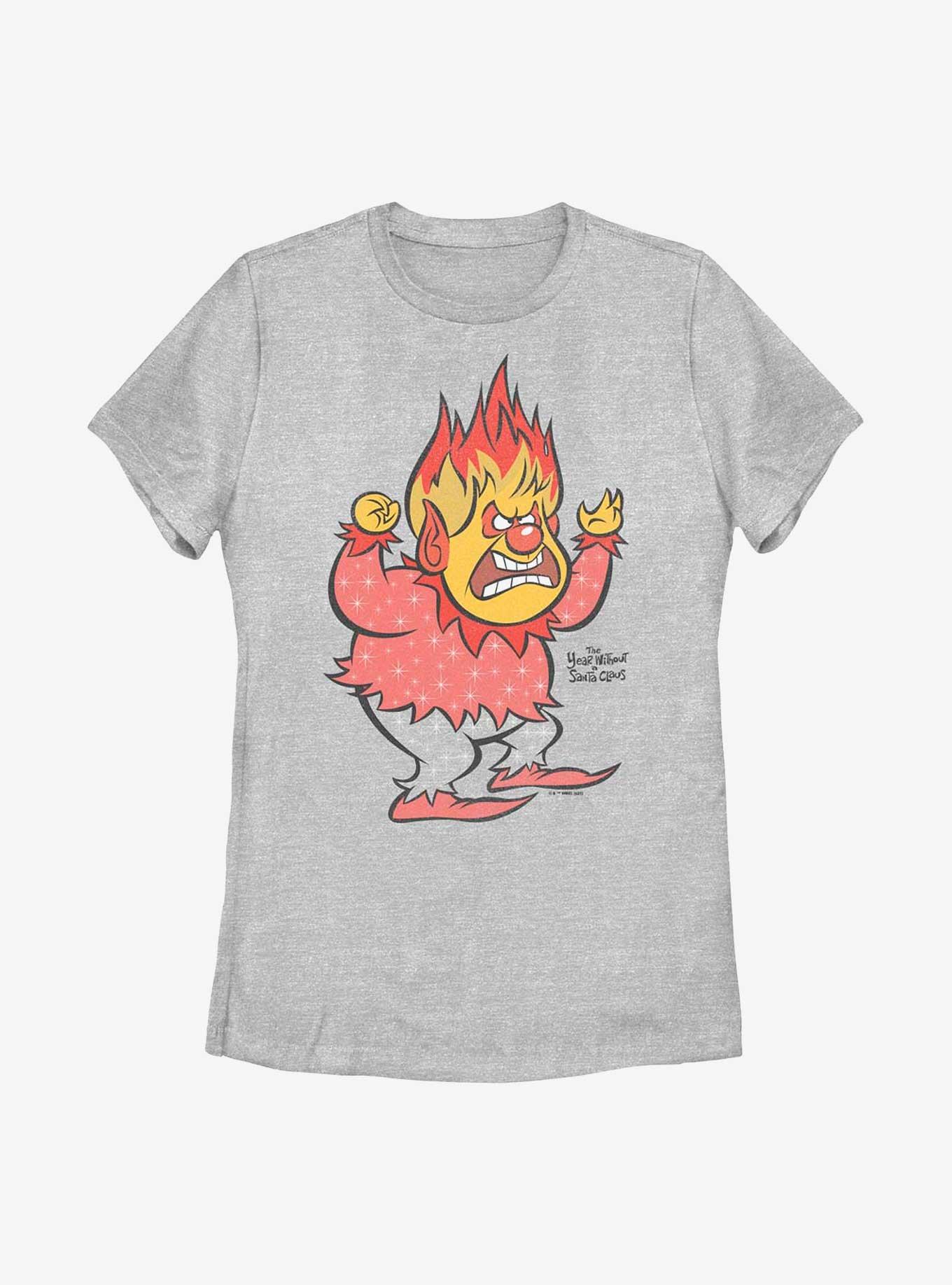 The Year Without Santa Claus Vintage Heat Miser Womens T-Shirt, ATH HTR, hi-res