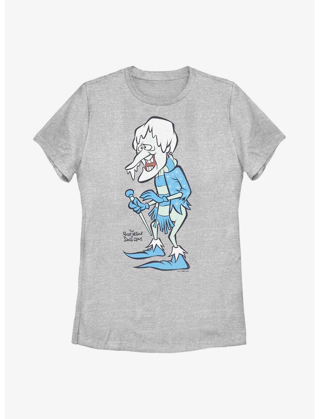 The Year Without Santa Claus Vintage Snow Miser Womens T-Shirt, ATH HTR, hi-res