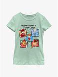 The Year Without Santa Claus Box Up Youth Girls T-Shirt, MINT, hi-res