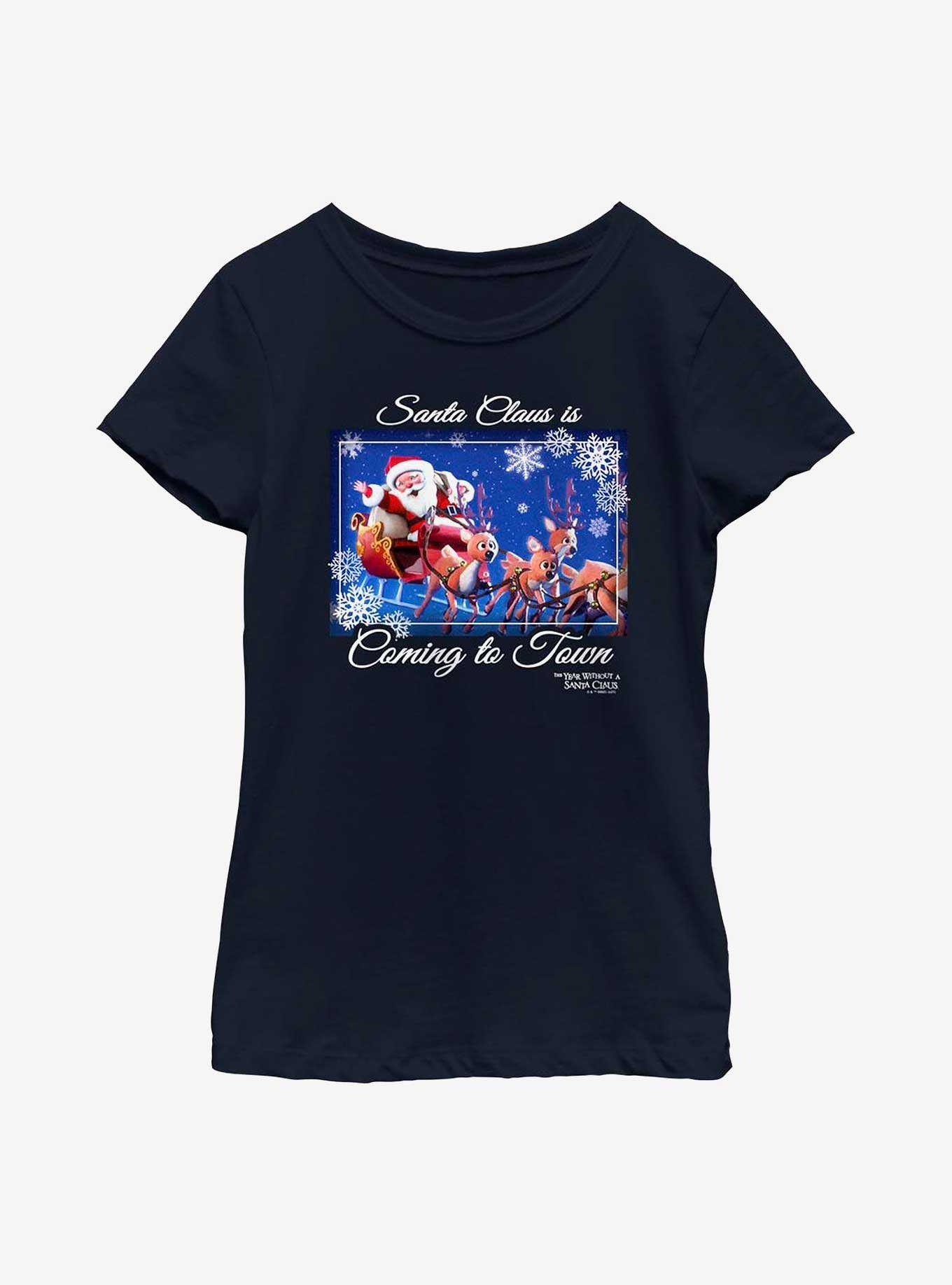 The Year Without Santa Claus Coming To Town Youth Girls T-Shirt, , hi-res