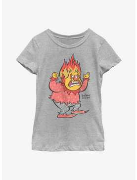The Year Without Santa Claus Vintage Heat Miser Youth Girls T-Shirt, , hi-res
